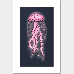 Pink Jellyfish Posters and Art